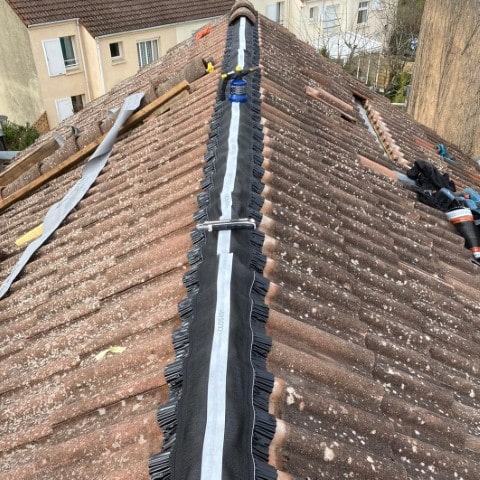 Réparation de faitage